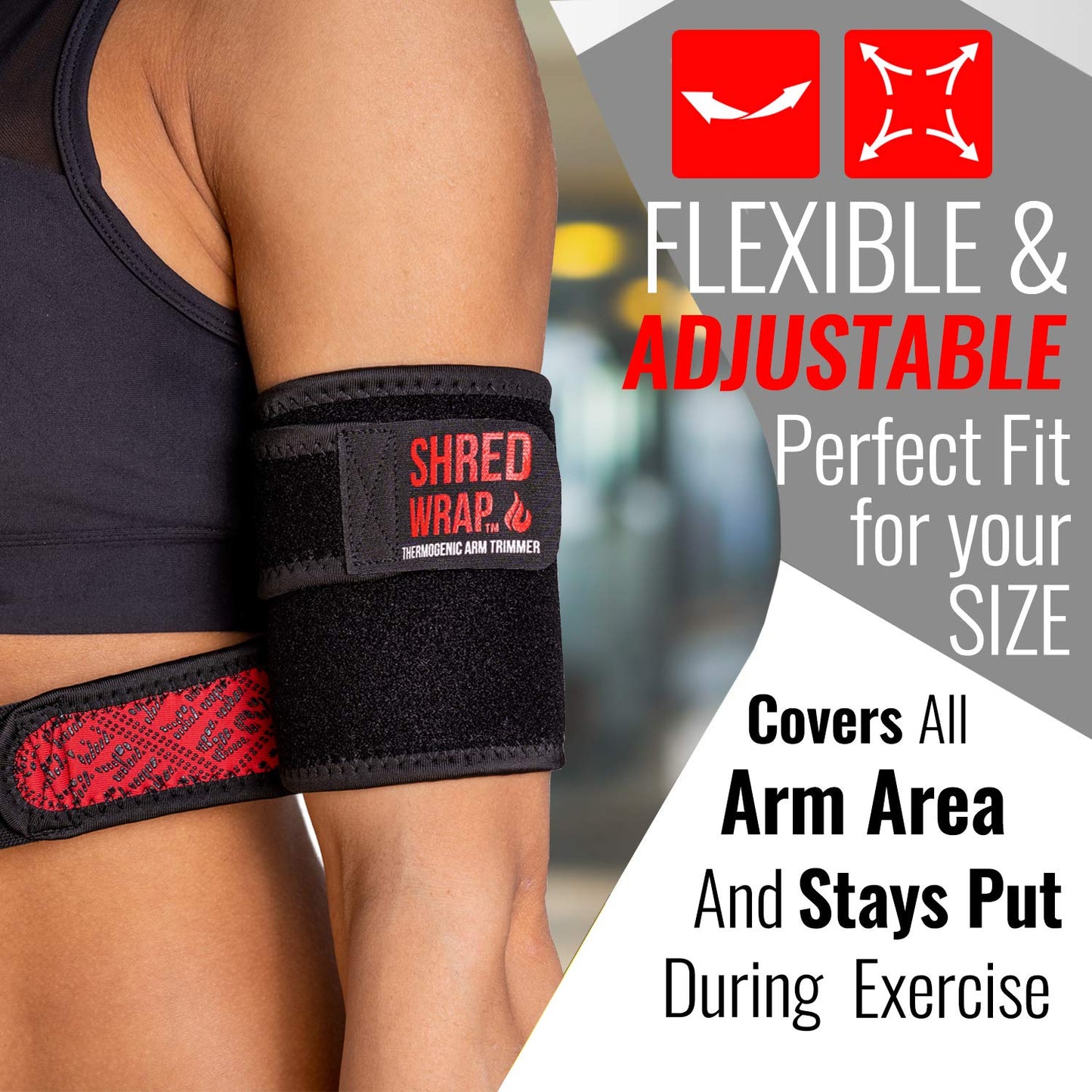 Iron Bull Strength Shred Wraps for Arms - Thermogenic Arm Trimmers for Weight Loss - Premium Fat Burning Bands with Slimming Technology - Body Wraps for Arms Toning (X-Large)