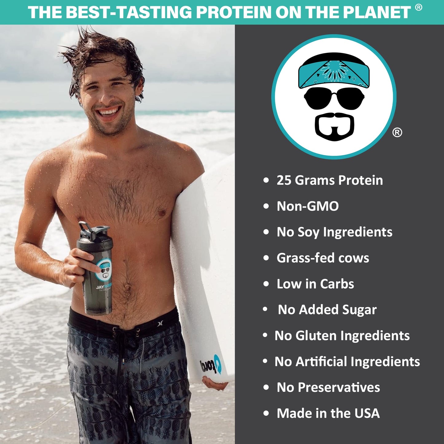 JAYROBB Whey Unflavored Isolate Protein Powder, Low Carb, Keto, Vegetarian, Gluten Free, Lactose Free, No Sugar Added, No Fat, No Soy, Nothing Artificial, Non-GMO, Best-Tasting (Individual Packet,)