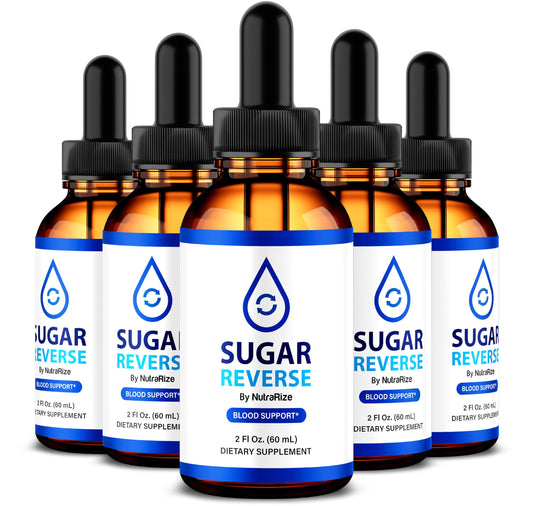 (5 Pack) Sugar Reverse Drops - Natural Way to Maintain Health, Organic Formula to Support Healthy Lifestyle, Sugar Reverse Drops Premium Nutrition, SugarReverse En Gotas (150 Servings)