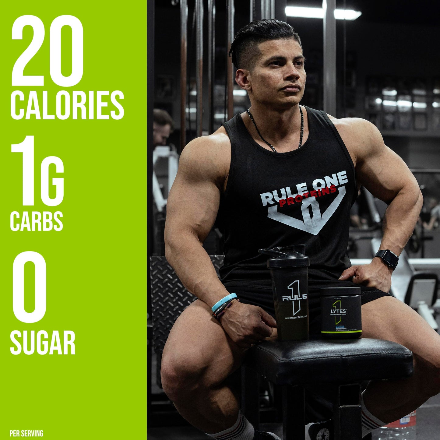Rule 1 Lytes - Hydration Support Mix Featuring 5 Electrolyte Minerals Enhanced with Citrulline, Coconut Water, and Watermelon Powders, Plus Antioxidant Vitamin C (30 Servings, Lemon Lime)