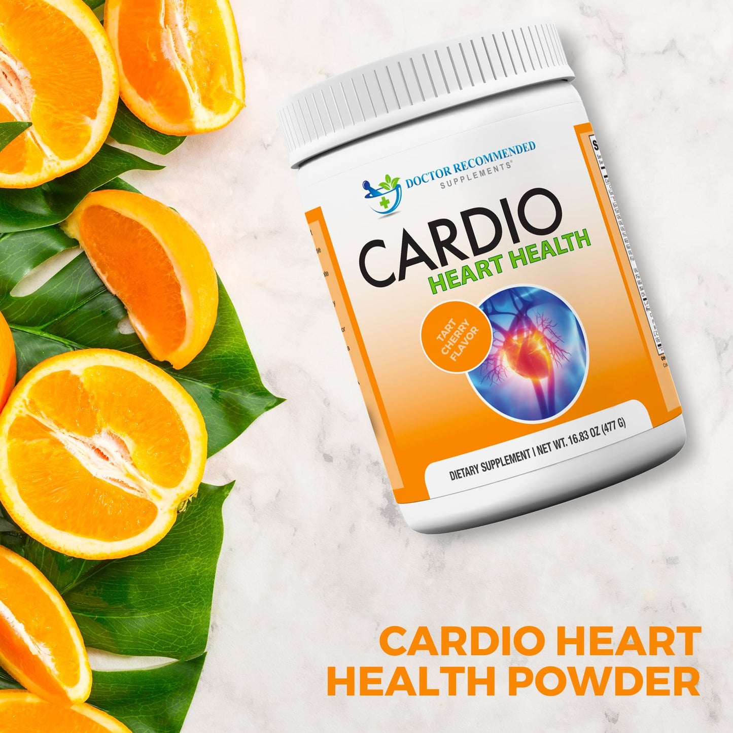 DOCTOR RECOMMENDED SUPPLEMENTS Cardio Heart Health Powder - L-Arginine Supplement 5000mg & L-Citrulline 1000mg, (Pack of 3-16.82 oz / 50.46 oz)