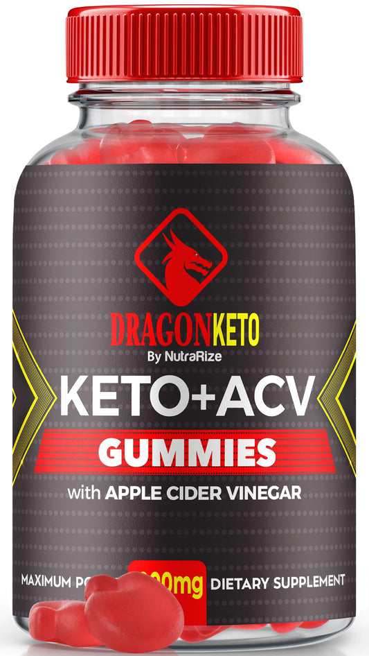 Dragon Keto ACV Gummies, Dragon Keto ACV Advanced Weight Loss Formula, Dragon Keto Apple Cider Vinegar 1000MG Supplement, All Natural Keto + ACV Vitamins, Official DragonKeto (60 Gummies)