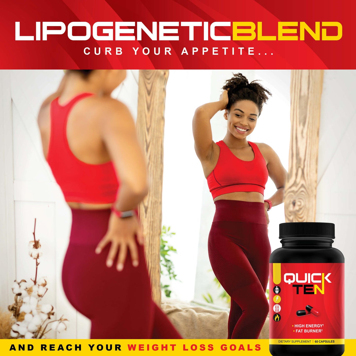 Nutriment Quick Ten - Best Weight Loss Pills - Natural Metabolism Booster, Appetite Suppressant, Fat Burner Pills - Premium Diet Pills for Women and Men - Energy and Focus Blend - 60 Capsules