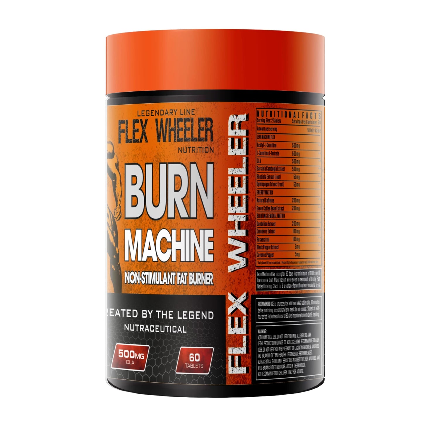 FLEX WHEELER NUTRITION Burn Machine | 60 Tablets