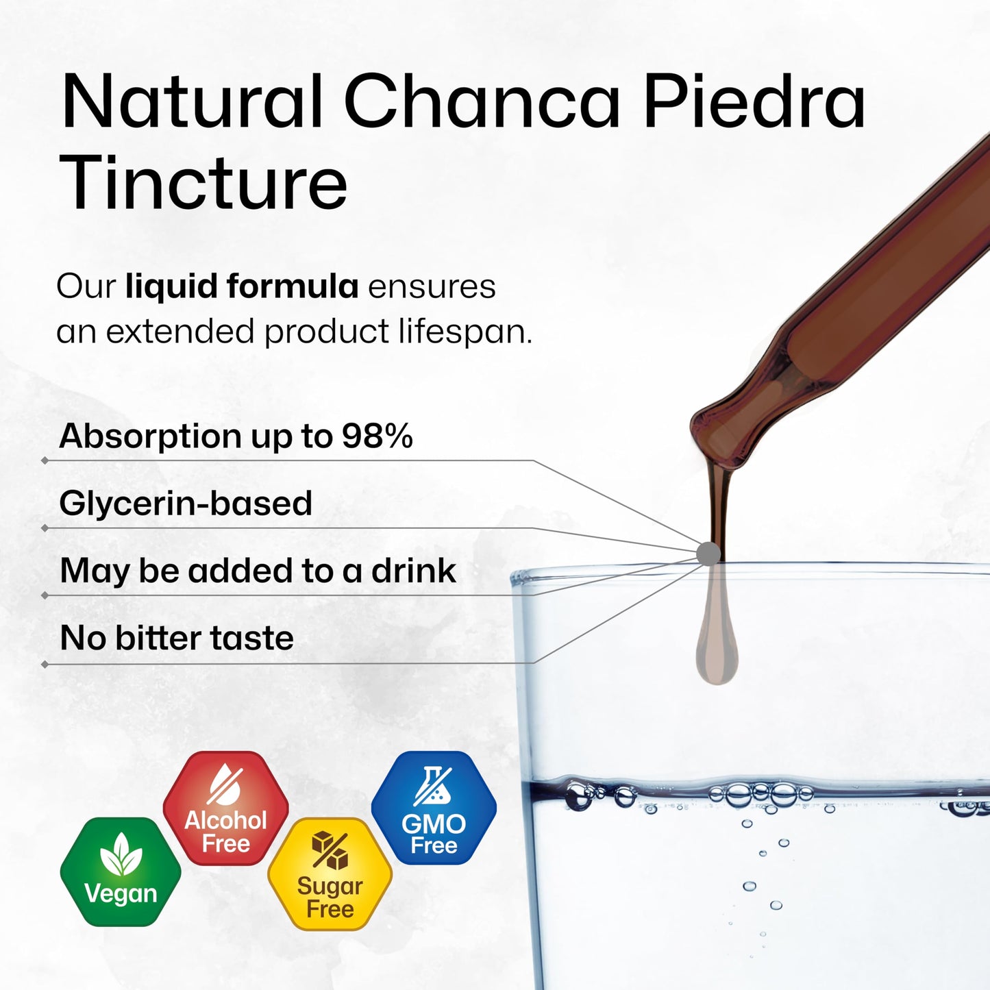 Chanca Piedra Tincture - Natural Kidney Health Support Liquid - Chanca Piedra Stone Breaker & Gallbladder Cleanse Formula - Vegan, Alcohol & Sugar Free Drops 2 Fl Oz