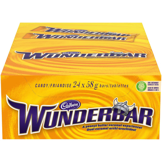 Cadbury Wunderbar Chocolate Bars 24ct Imported from Canada