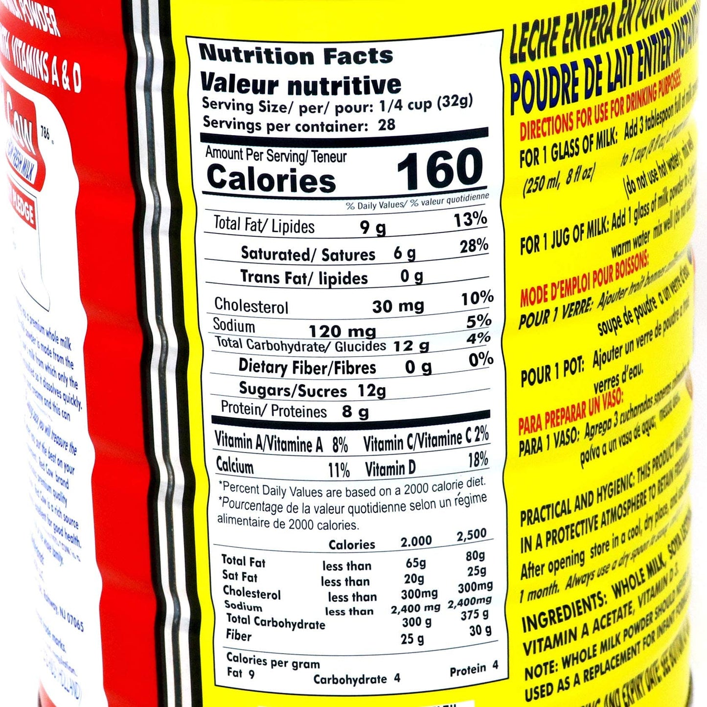 Red Cow Full Cream Milk Powder 900g Made from Fresh Milk Dutch Premium Product of Netherlands
