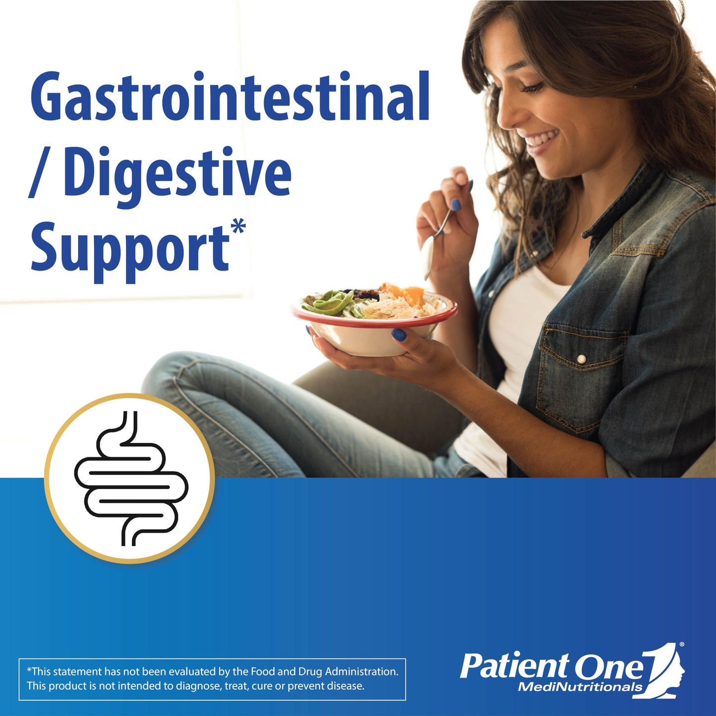 Patient One GastroOne | Powder Supplement to Support GI Lining and Gut and Digestive Health* | with Glutamine, DGL, Ginger, nAG and More | 6.35 oz