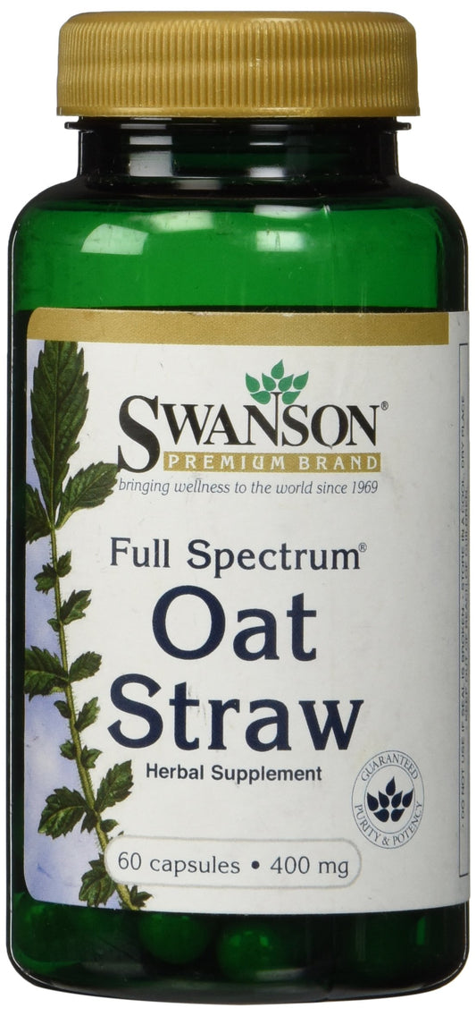 Swanson Full Spectrum Oat Straw 400 Milligrams 60 Capsules