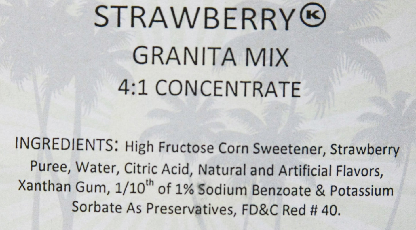 Strawberry Frozen Drink Mix Tropical Sensations 1 bottle 64 oz