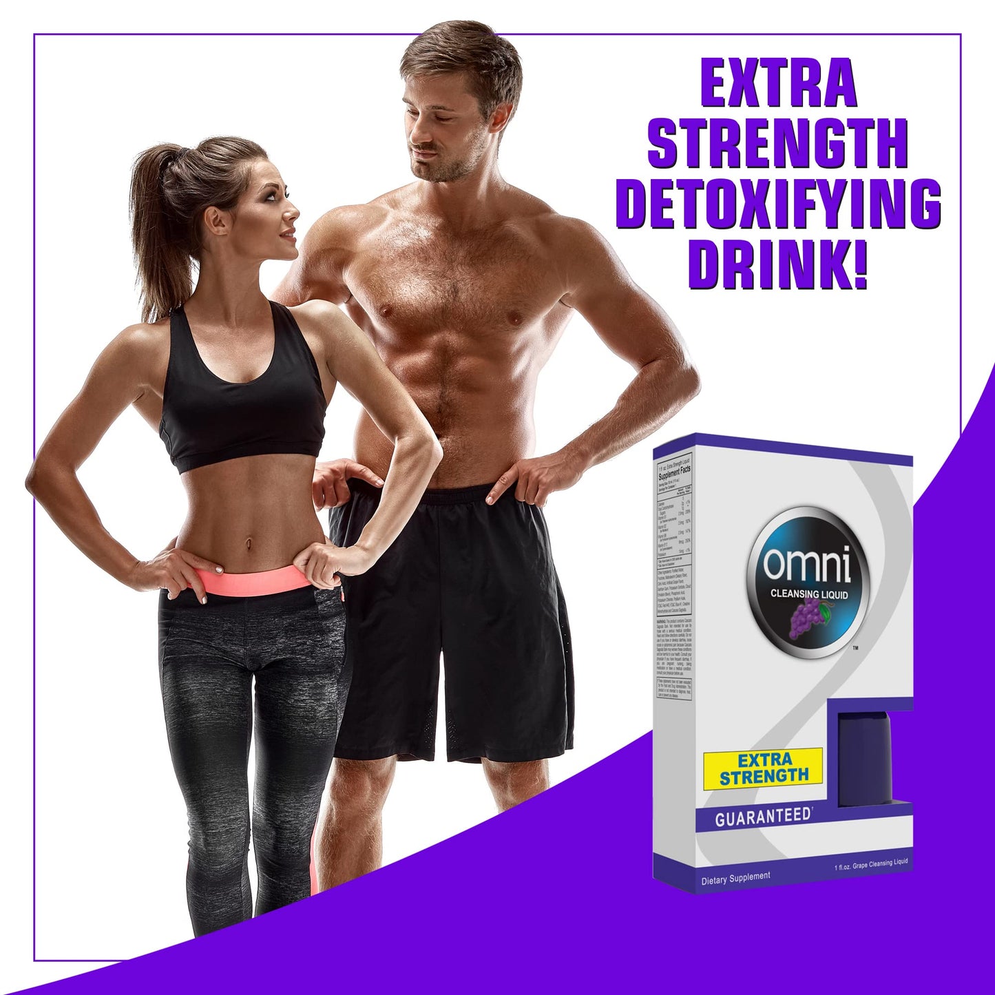 Wellgenix Omni Herbal Cleanse Detox Drink - 1oz Grape Flavor - Detox Cleanse - Quick One Hour Detox Drink - Flush Your System of Toxins for a Full Body Detox Cleanse
