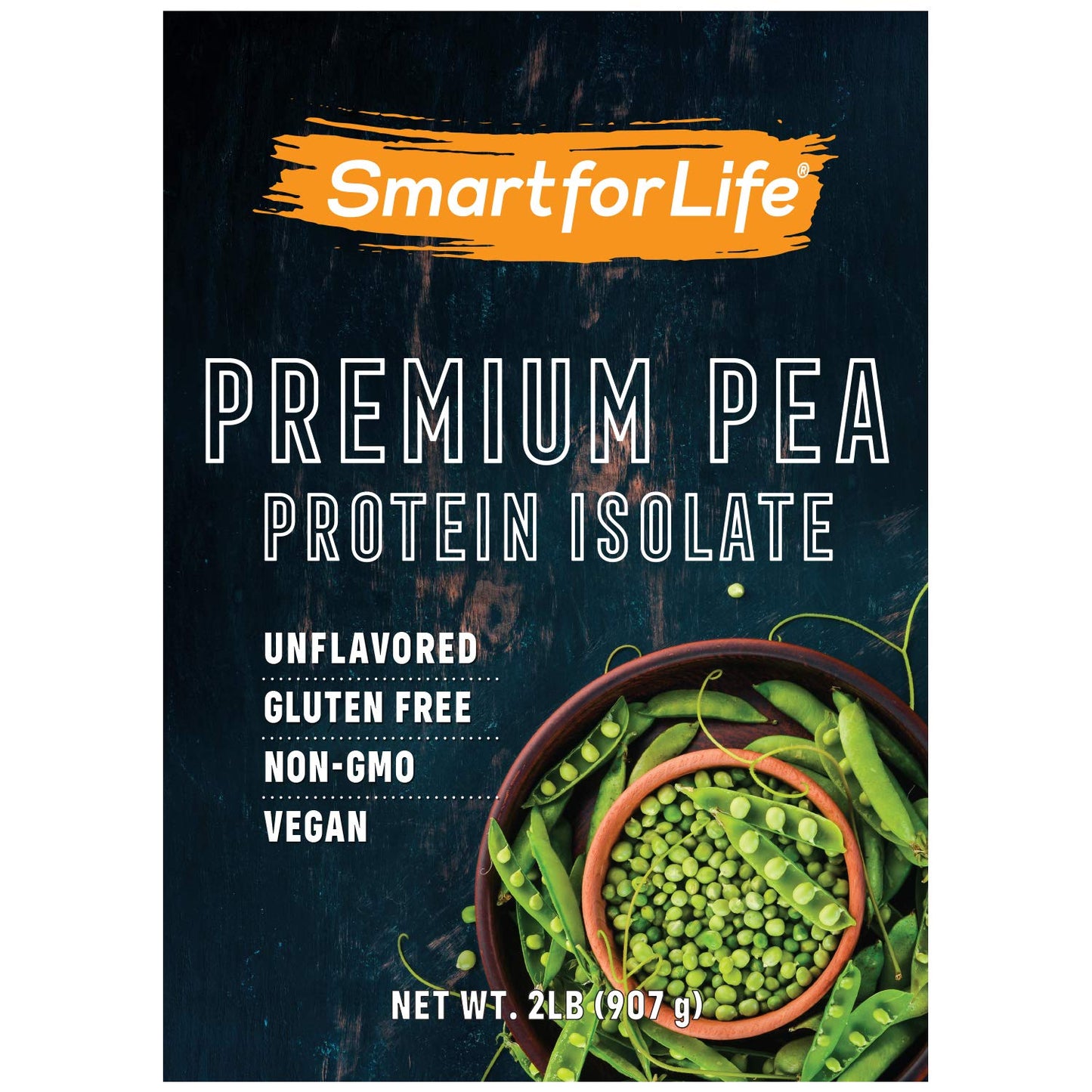 Smart for Life Pea Protein Powder Meal Replacement Shake - 2 Pounds - Organic Vegan BCAA's Loaded Plant Protein Powder - Keto Friendly and Vegetarian Plant Based Protein Powder - Easy to Digest