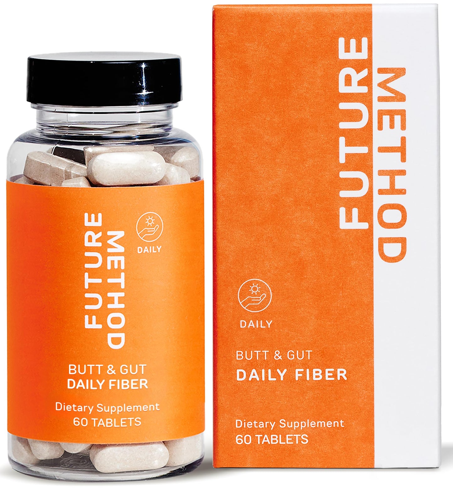 FUTURE METHOD Fiber Supplement, Acacia and Psyllium Husk Fiber Pills for Digestion (60ct)