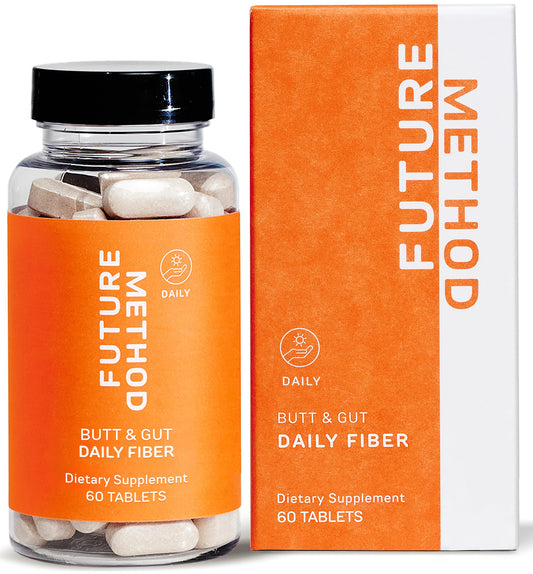 FUTURE METHOD Fiber Supplement, Acacia and Psyllium Husk Fiber Pills for Digestion (60ct)