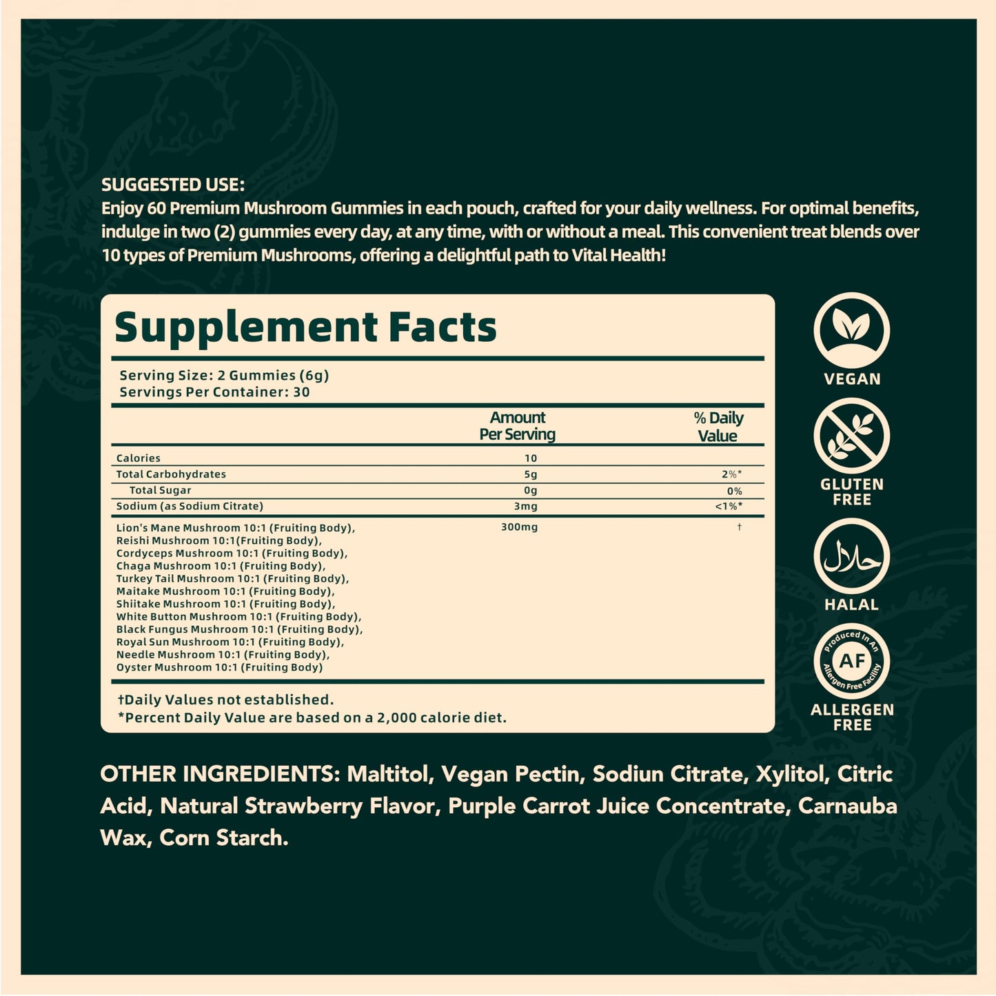 Vital Source Nutrition - Premium Creatine Gummies - Muscle Growth, Recovery & Energy Support - 5g Creatine Monohydrate - Vegan, Gluten-Free & Halal - Wild Strawberry - 120 Gummies - 30 Servings