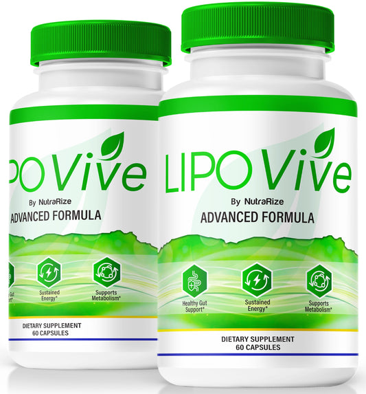 (2 Pack) LipoVive Capsules, Official Lipo-Vive Pro Advanced Formula to Support Energy Throughout The Day, Mounja Mounj Natural LipoViv Capsulas lipoviv Detox Cleanse Premium Ingredients (120 Capsules)