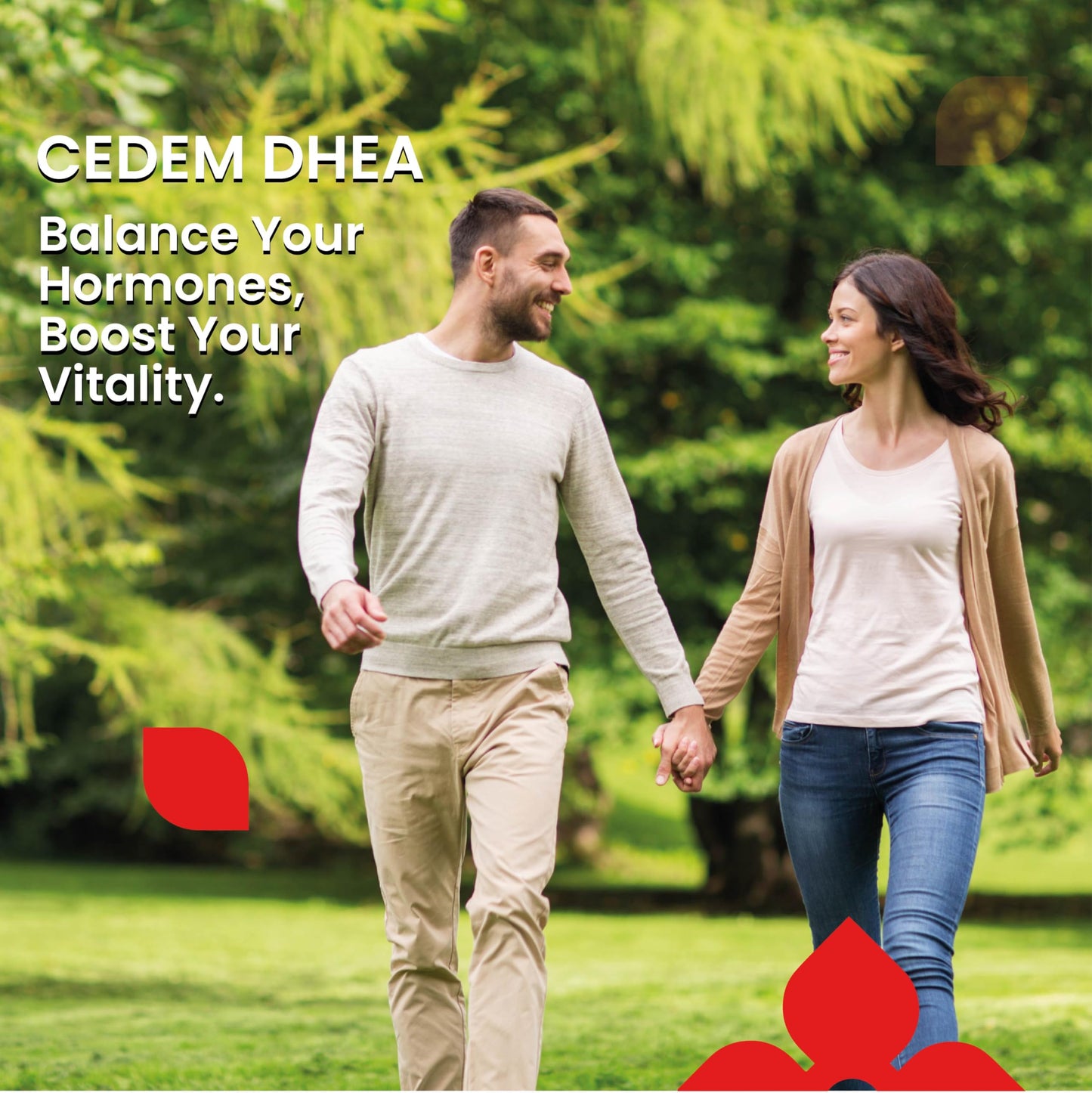 CEDEM Switzerland DHEA Supplement for Hormone Balance for Women & Men, Energy, Mood & Healthy Aging, Supports Lean Muscle Mass, Bone Strength & Immune Health Tablets (25 mg, 90 Tablets)