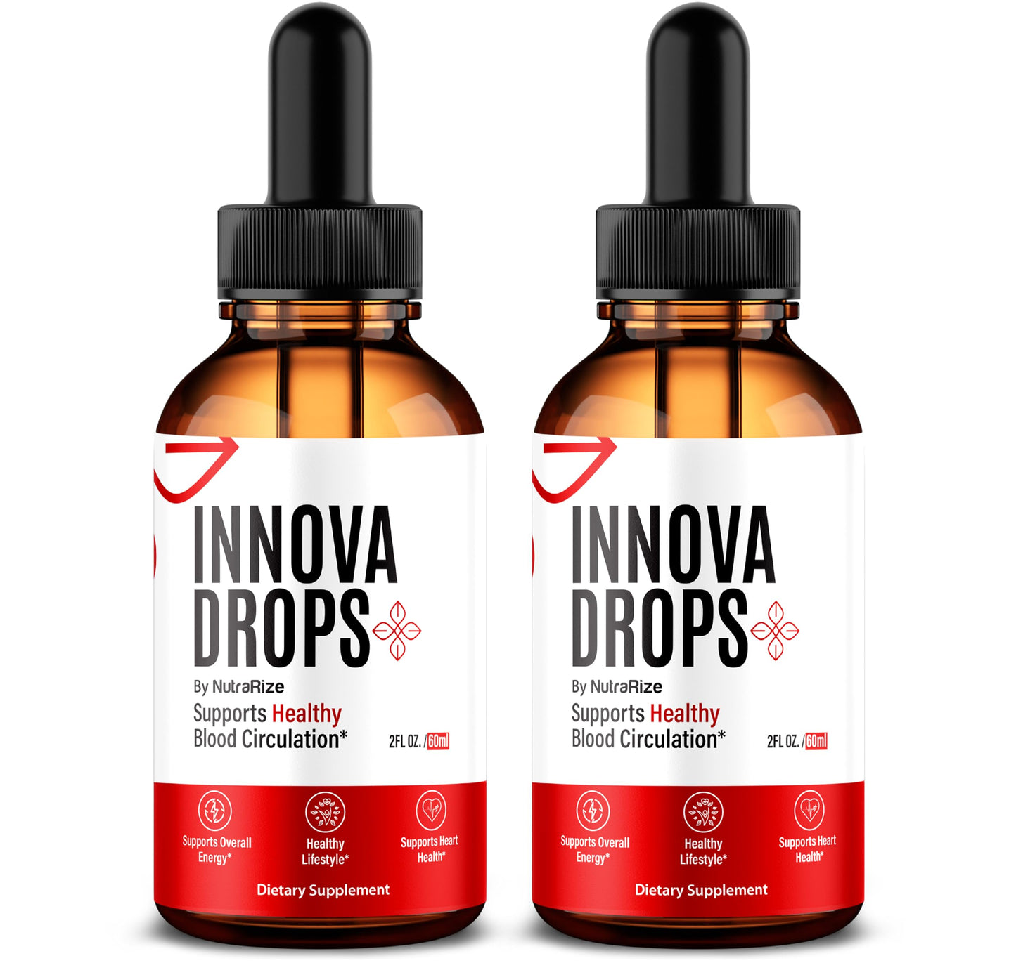 NutraRize (2 Pack) Innova Drops, Official Blood Support in Liquid Form, All Natural Formula to Maintain Stable Levels, Supports Energy and Overall Health, Innova En Gotas Reviews (60 Servings)