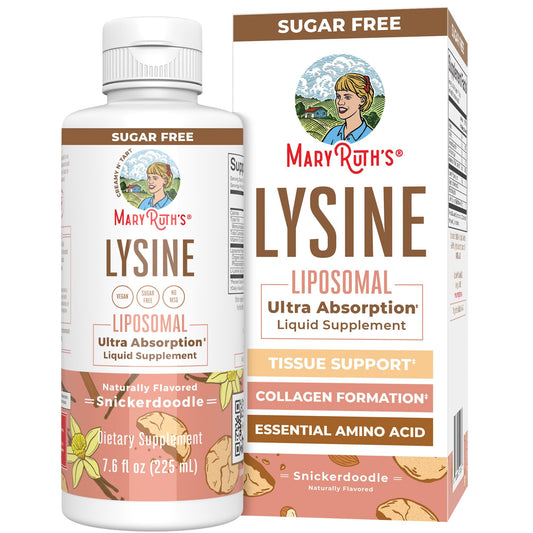 Vegan Lysine Supplement by MaryRuth's | Ultra Absorption | Lysine 500mg | Collagen Formation Support | Immune Support Supplement | Health & Wellness | Non GMO | Gluten Free | 30 Servings
