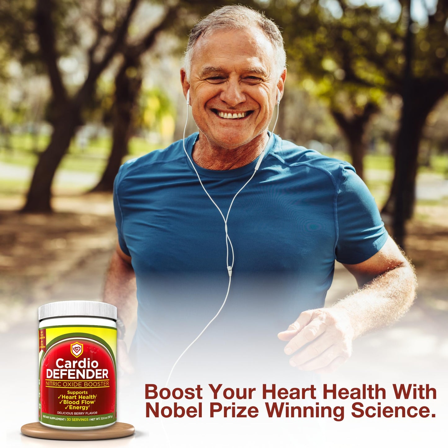 Cardio Defender 3 Pack - Cardio Heart Health, Nitric Oxide Booster - L-Arginine Supplement with 5,200mg L-Arginine & 1,200mg L-Citrulline - Heart Health & Cardiovascular Support