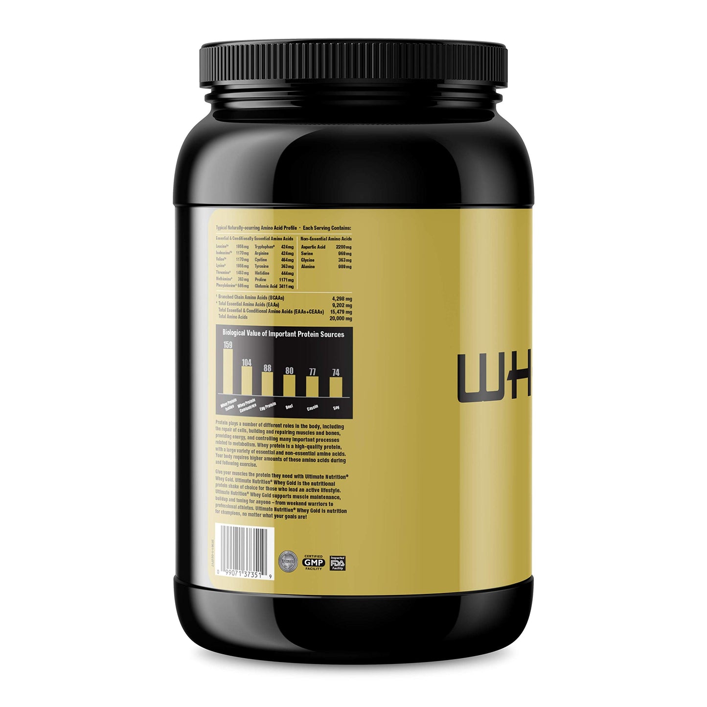 Ultimate Nutrition Whey Gold Protein Powder with 20 Grams of Protein and Amino Acids for Maximum Muscle Growth and Recovery, 27 Servings, Vanilla