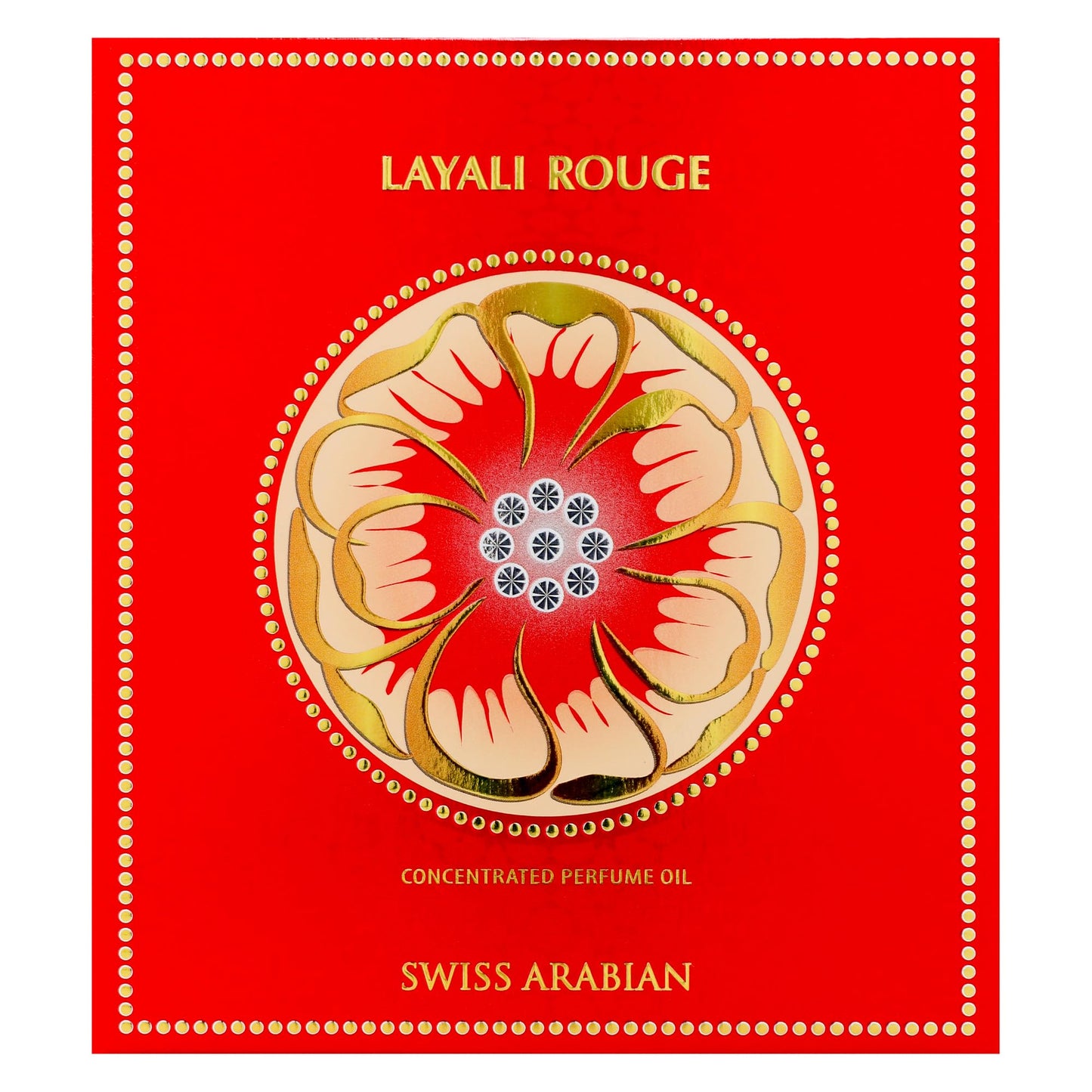Swiss Arabian Layali Rouge - Luxury Products From Dubai - Long Lasting Personal Perfume Oil Fragrance - A Seductive Signature Aroma - 0.5 Oz
