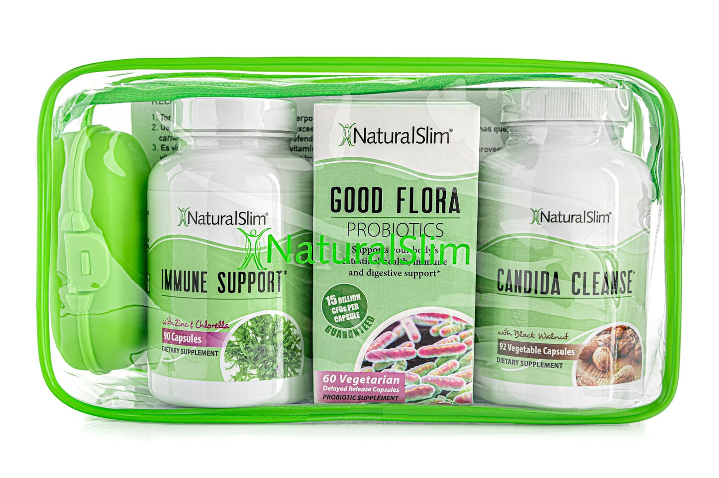 Naturalslim Candida Cleanse Support Supplements Bundle - Candiseptic Kit Anti Overgrowth, Gut & Colon Cleansing Capsules - Formulated by Frank Suarez (1 Pack)