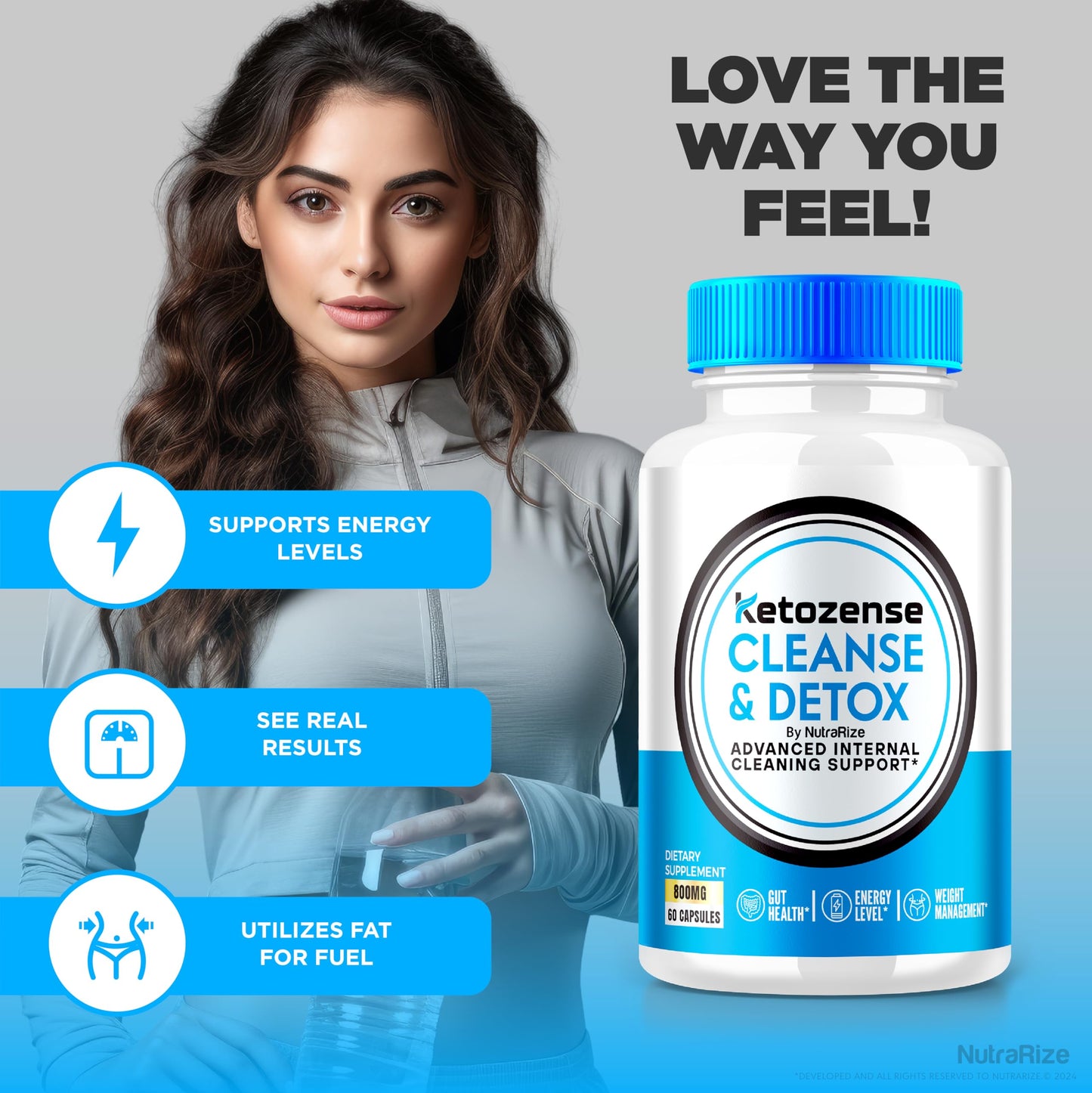Ketozense Capsules - Ketozense Supplement for Advanced Weight Loss, Maximum Support All-Natural Pills for Targeting Belly Fat, Ketozense Cleanse + Detox, Keto Zense Reviews (60 Capsules)