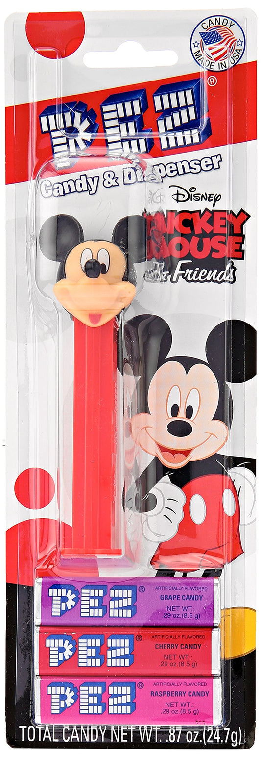 PEZ candy Mickey Mouse  FRIENDS ASSORTED Dispenser Net Wt 87oz