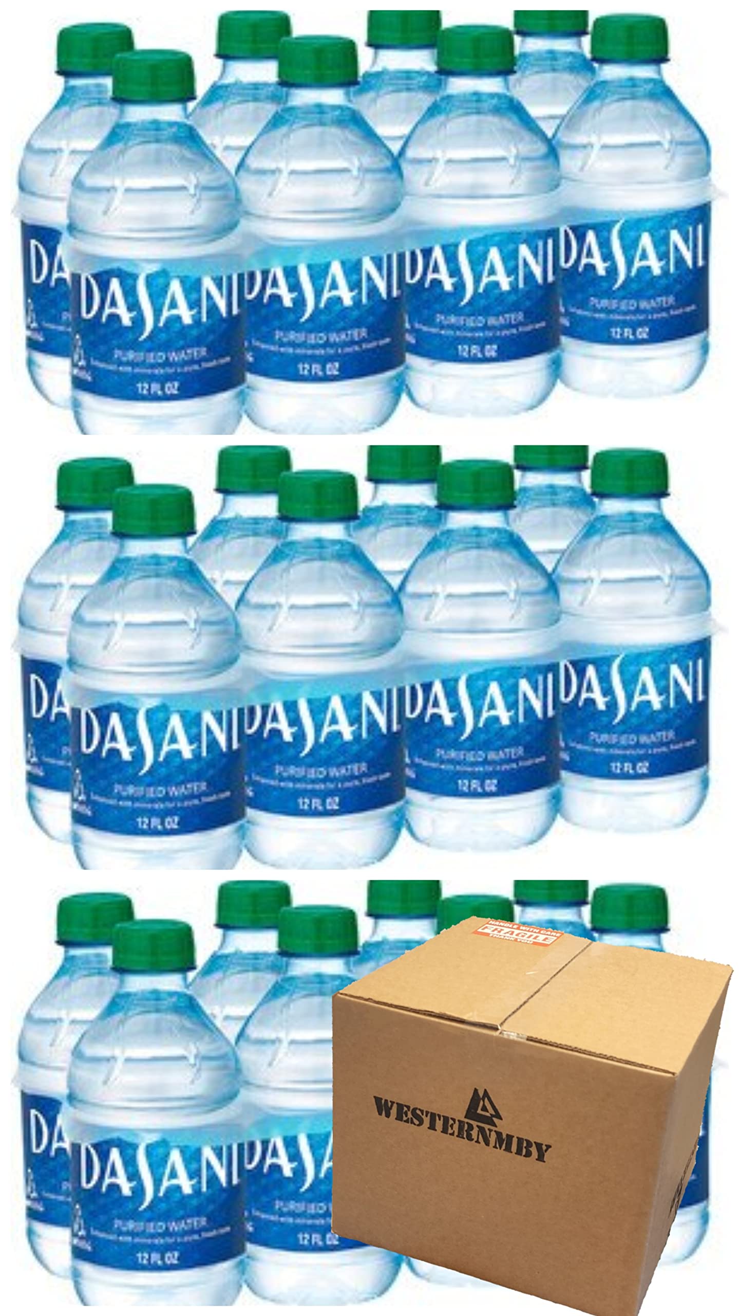 Dasani water 12 fl oz 24 bottles