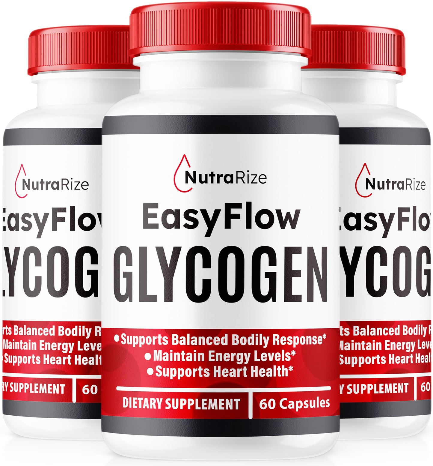 NutraRize (3 Pack) Easy Flow Glycogen, EasyFlow Glycogen Support Capsules, Easy Flow Glyco Optimizer, Official EasyFlow Glyco Optimiser Caps, Easy Flow Detox Cleanse, Easy Flow Glycol (180 Capsules)