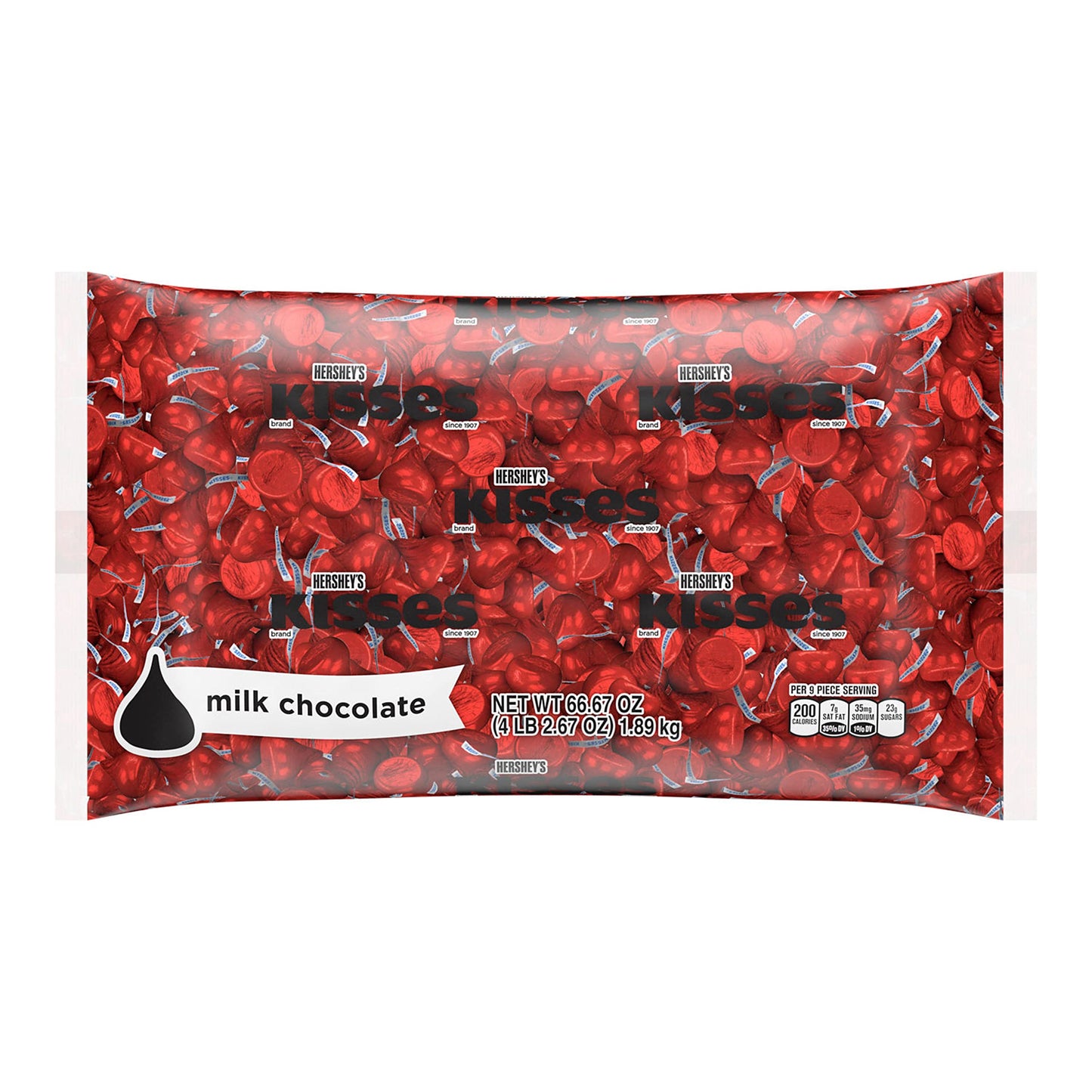 HERSHEYS KISSES Milk Chocolate Candy Bulk Bag 6667 oz