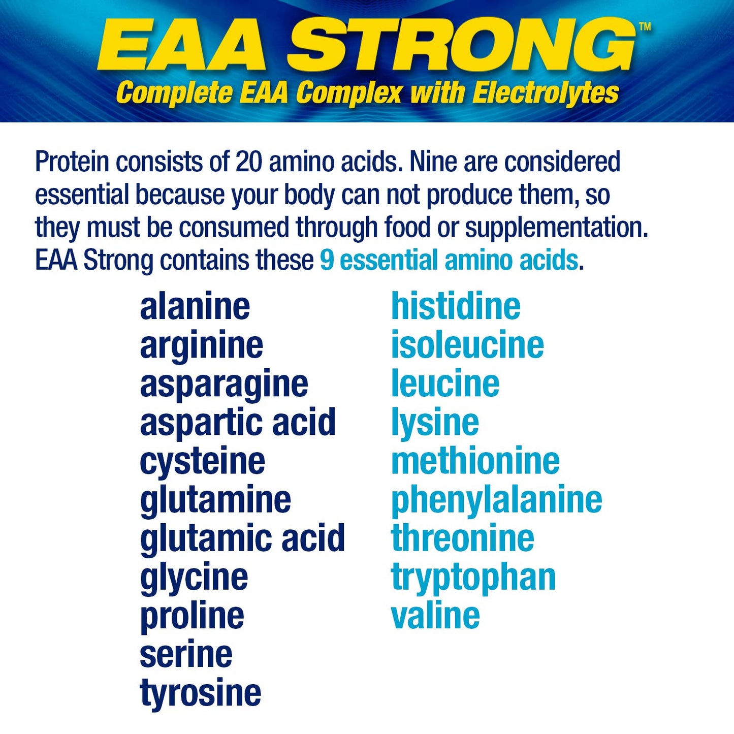 Maximum Human Performance Mhp Eaa Strong, All 9 Essential Amino Acid Supplements, Electrolytes, Lemon Lime