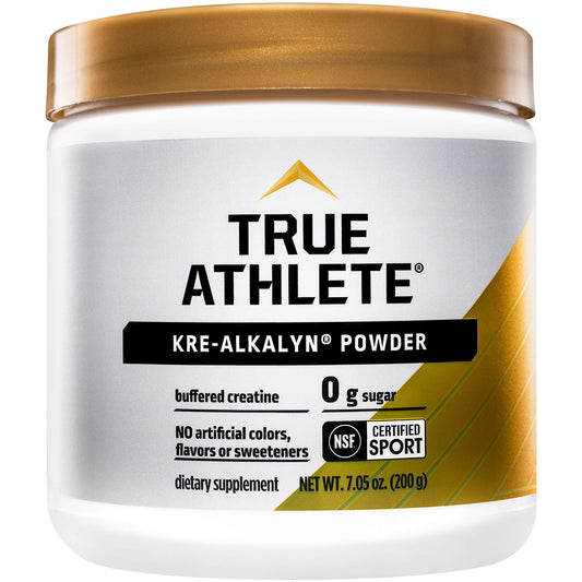 True Athlete Kre Alkalyn Powder - Helps Build Muscle, Gain Strength, and Increase Performance, Buffered Creatine - NSF Certified for Sport (7.05 Ounces Powder)