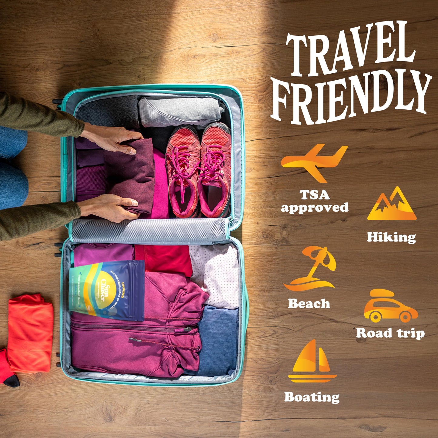 SUN CHASER Unwind Blend AlcoholFree Drink Mix for Relaxation and Mild StressRelief Mocktail SugarFree Vegan Gluten Free Yuzu Lemon Basil 10 x 019 oz Stick Packs