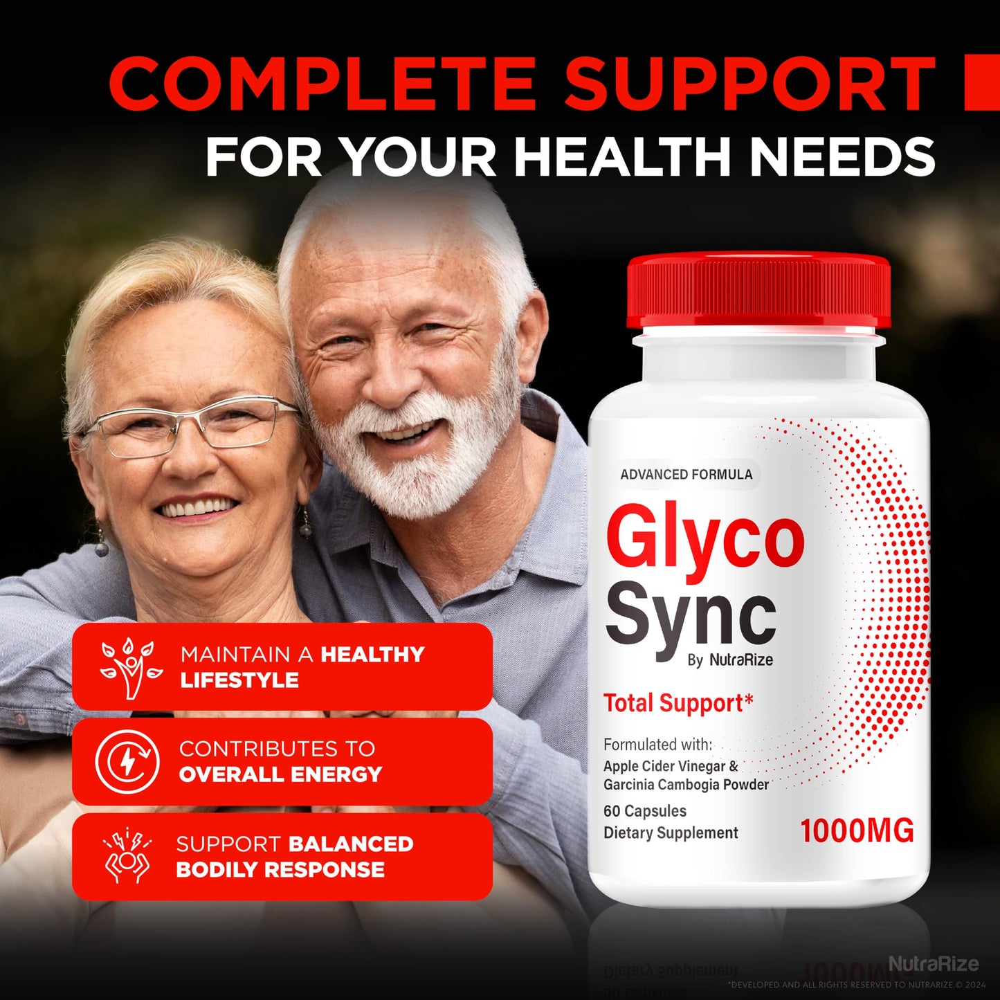 (2 Pack) Glyco Sync Pills, Official GlycoSync Glyco Optimizer Formula, All-Natural Ingredients to Support Stable Levels, Balance & Overall Health, Premium Glyco Sync Pastillas Review (120 Capsules)