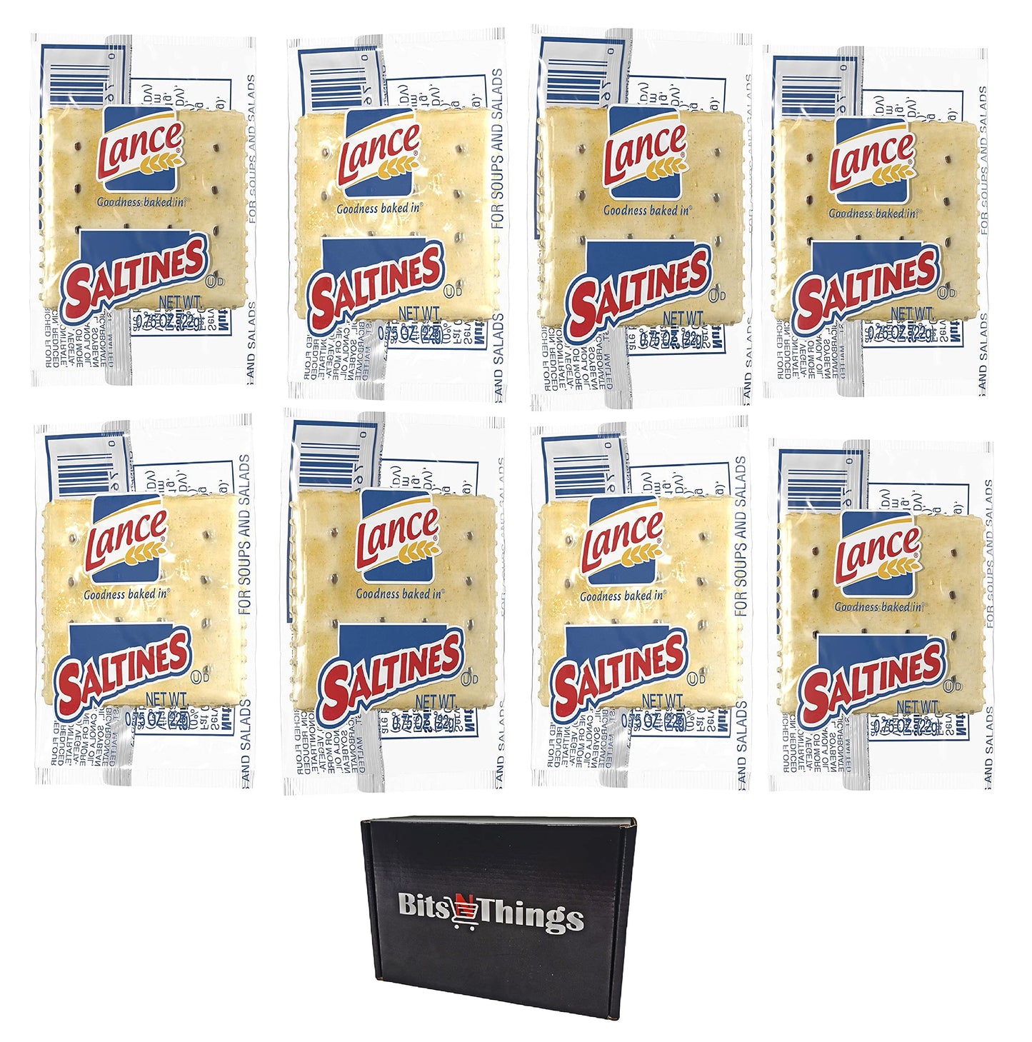 Lance Saltines Crackers  Single Serve Packs  2 Crackers per pack  50 Packs