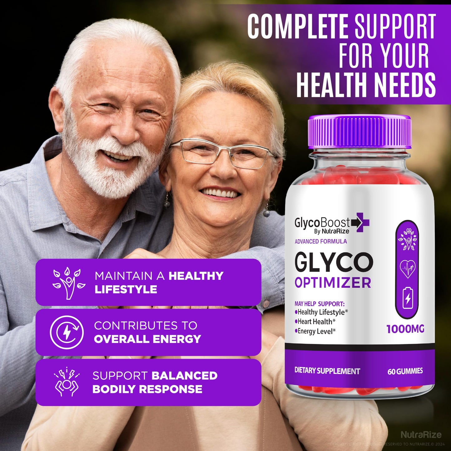 (2 Pack) GlycoBoost Gummies, Official Glyco Boost Glyco Optimizer Gummy, All Natural Formula to Maintain Stable Healthy Levels and Overall Wellness, Premium GlycoBoost Gomitas Review (120 Gummies)