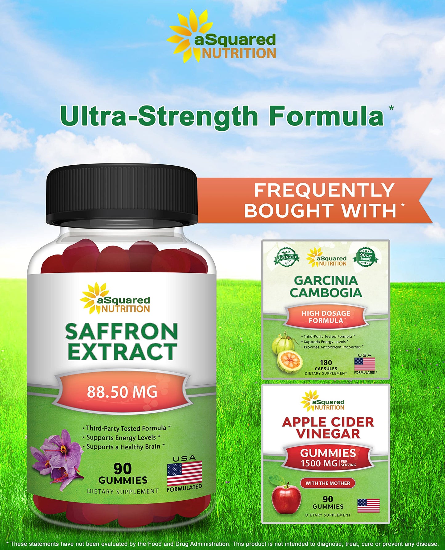 Saffron Gummies - Saffron Extract Supplement - Pure Gummy Supplements Alternative to Capsules, Pills, Powder & Tea