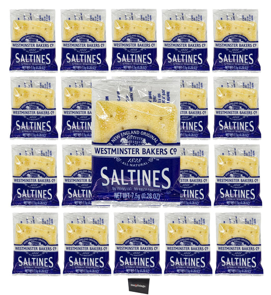 Westminster New England Style Saltine Cracker 026 oz  2 Crackers Per Pouch  Pack of 50