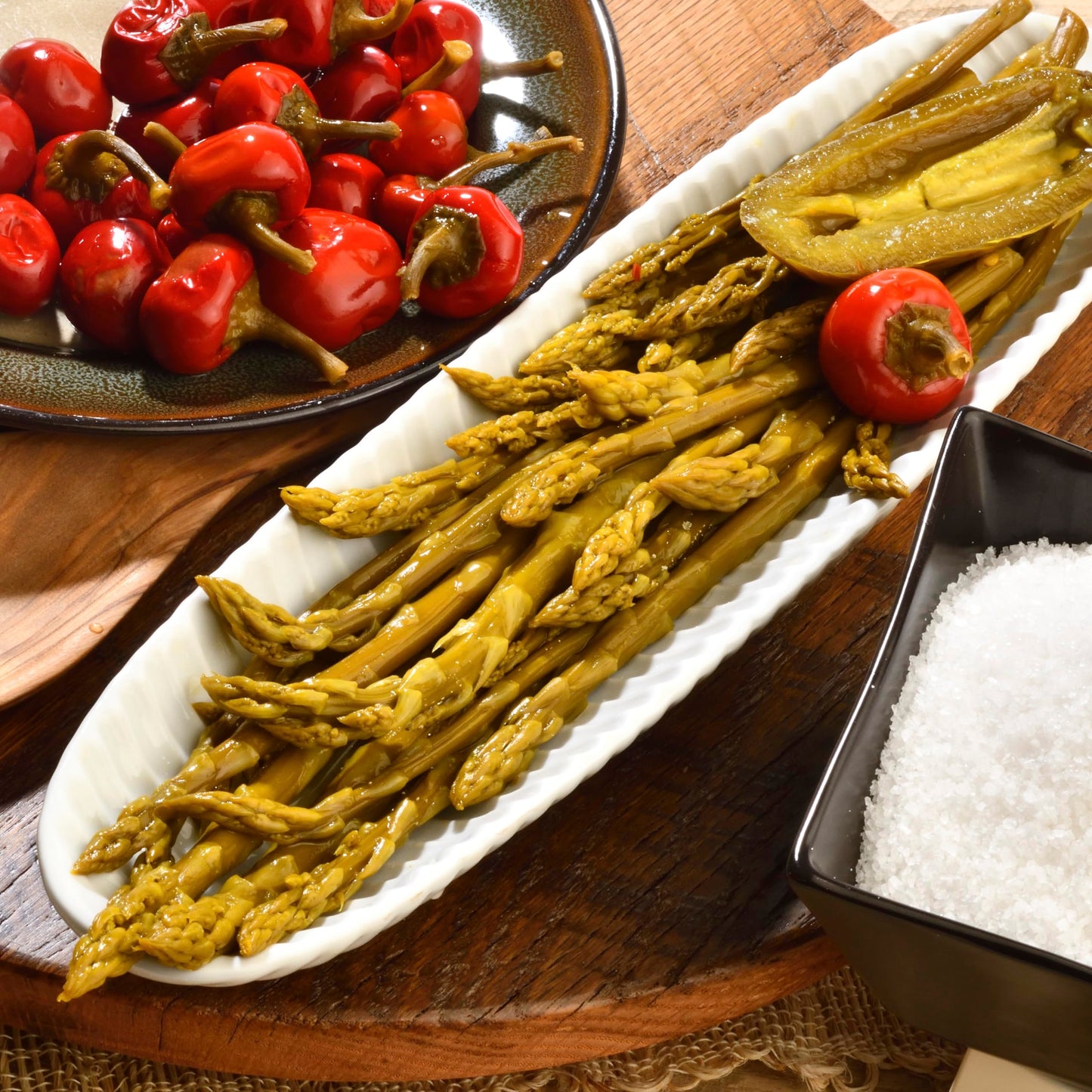 Amish Valley Products Pickled Aspargus Spears Glass Jar Vegetable Zesty One Jar