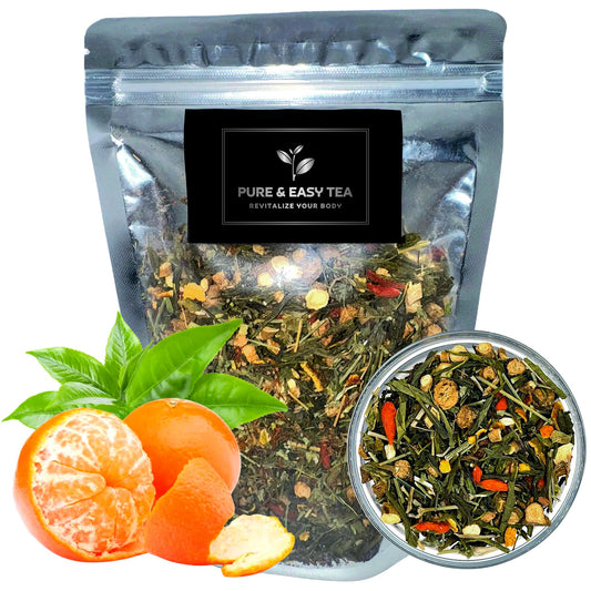 Pure And Easy Tea, Detox Delight, 30 Day Detox, Supports Healthy Slimming, Liver, Gut & Colon Cleanse, Advanced Full Body Blend, 100g/3.5oz