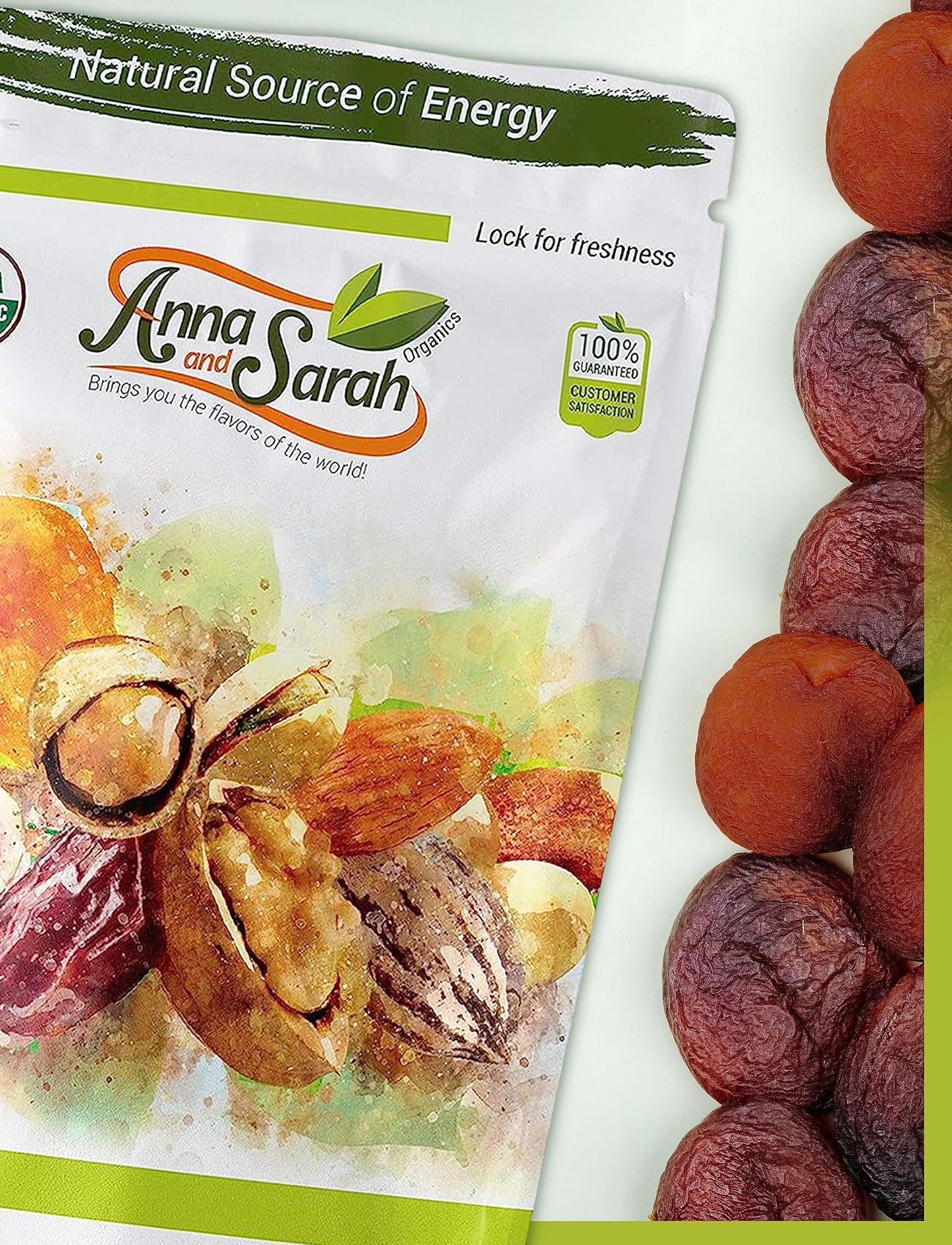 Anna and Sarah Organic Dried Apricots NoAdded Sugar Sweet and Tangy Delights for Snacking Unsulphured in Resealable Bag 2 Lbs