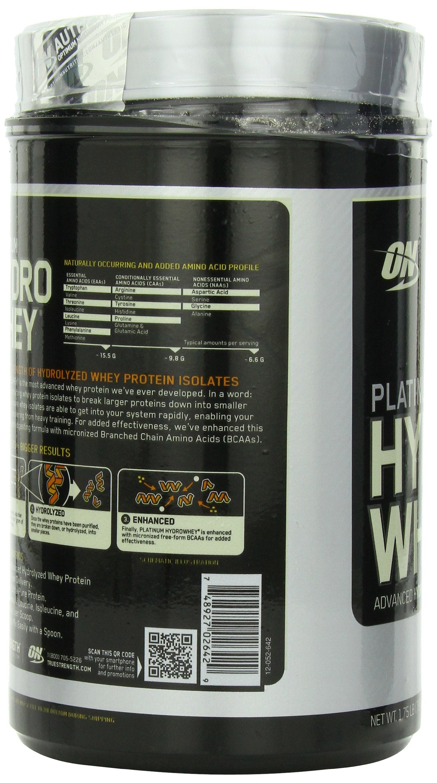 Optimum Nutrition Platinum Hydro Whey, Turbo Chocolate, 1.75 Pound