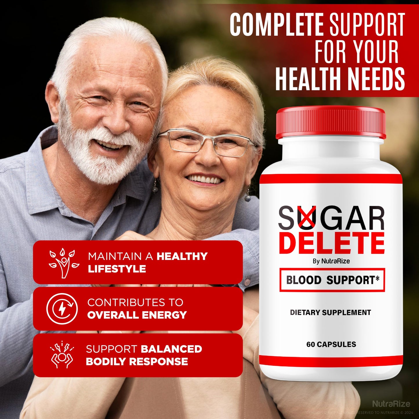 NutraRize (2 Pack) Sugar Delete Capsules, Official Support Formula for Overall Health, Sugar Delete Pills to Maintain Healthy Stable Levels, Premium SugarDelete Pastillas Review (120 Capsules)