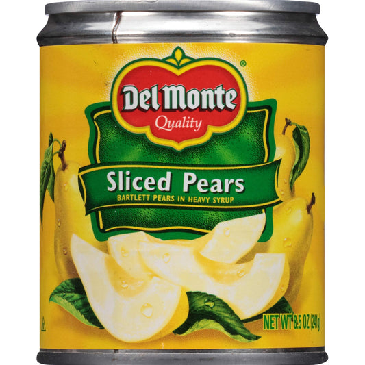 Del Monte Canned Sliced Pears in Heavy Syrup 12 Pack 85 oz Can