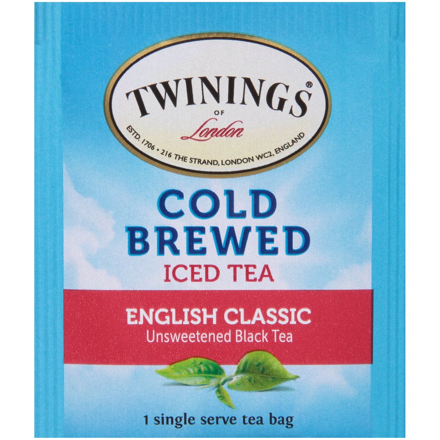 Twinings English Classic Cold Brewed Iced Tea Bags 20 Count Pack of 6