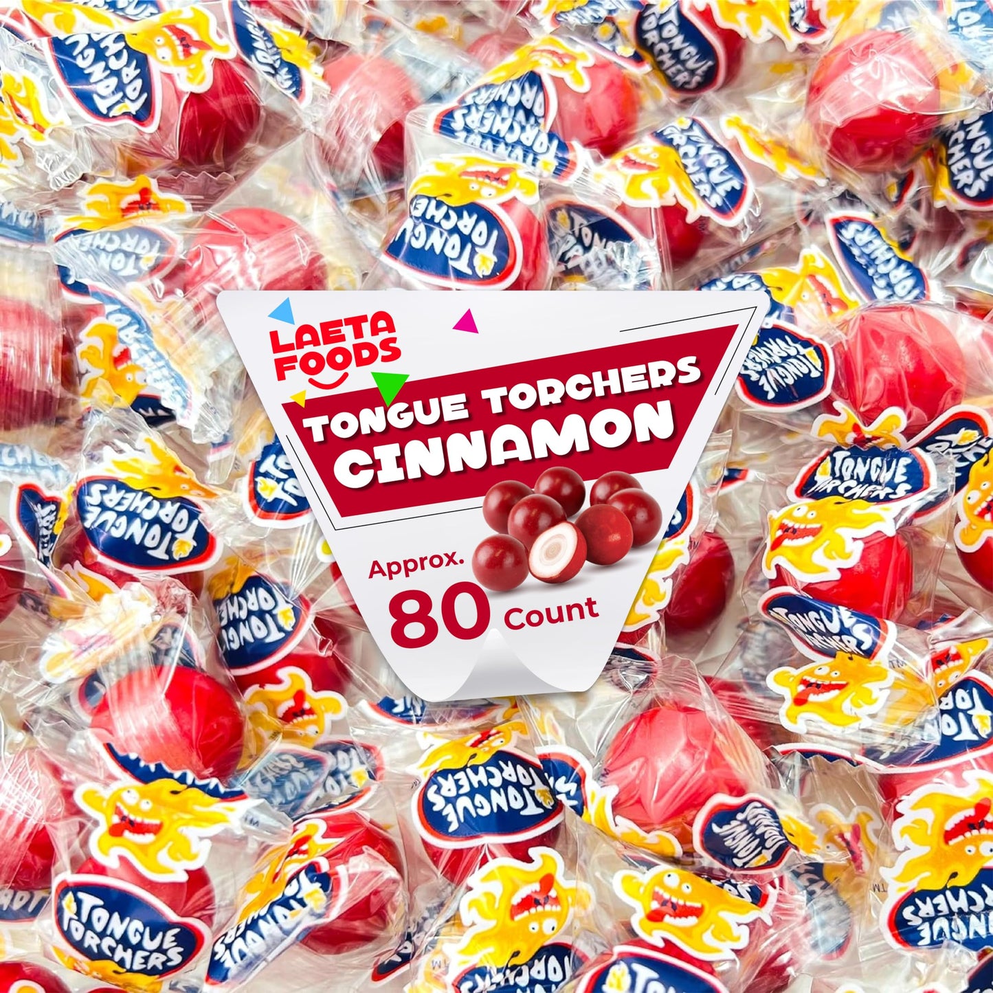 Tongue Torchers Cinnamon Flavored Hard Candy 1 Pound Bag  Approx 80 Count